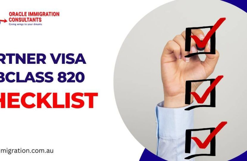 Partner Visa Subclass 820 Checklist